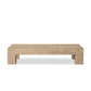 Abaso Rectangular Coffee Table - Whitewash Rustic Wormwood Oak