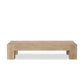 Abaso Rectangular Coffee Table - Whitewash Rustic Wormwood Oak