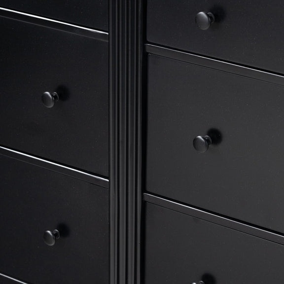Lendon 6 Drawer Dresser - Black