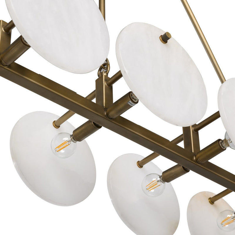 Marceline Chandelier - Antique Brass Iron