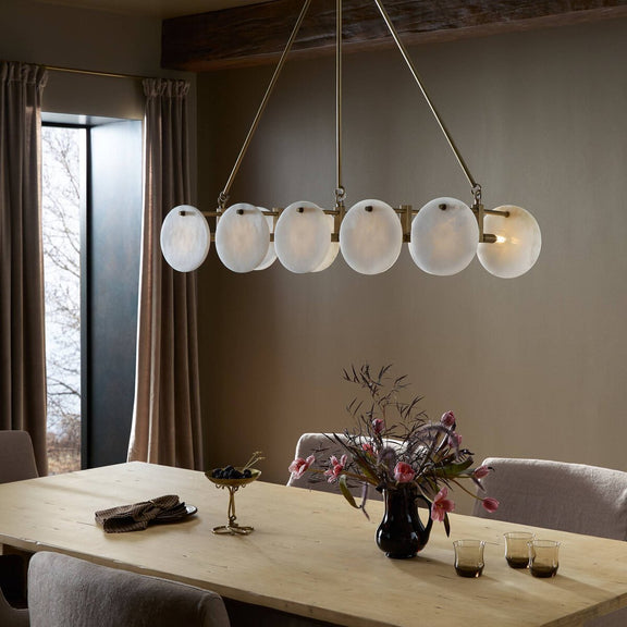 Marceline Chandelier - Antique Brass Iron