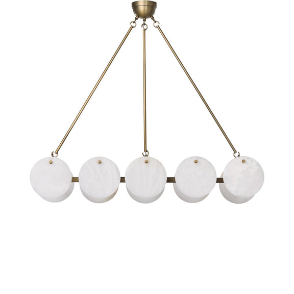 Marceline Chandelier - Antique Brass Iron