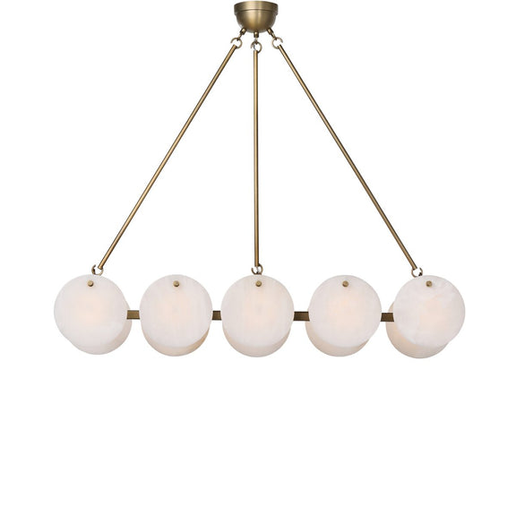 Marceline Chandelier - Antique Brass Iron