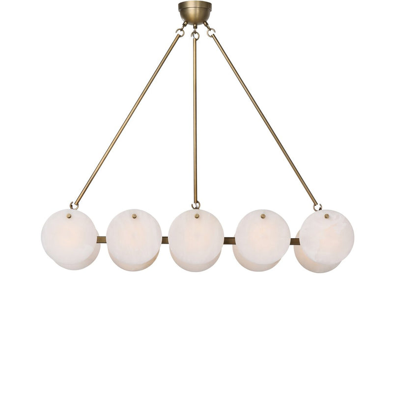 Marceline Chandelier - Antique Brass Iron