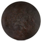 Round Side Table In Solid Iron - Bronze Hammered Textured
