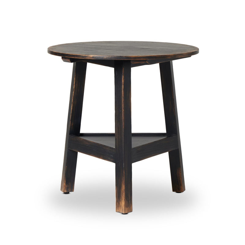 Kickapoo River Cricket Table - Distressed Black