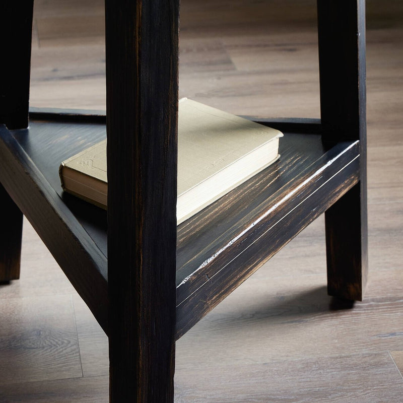 Kickapoo River Cricket Table - Distressed Black