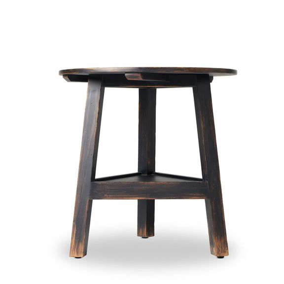 Kickapoo River Cricket Table - Distressed Black