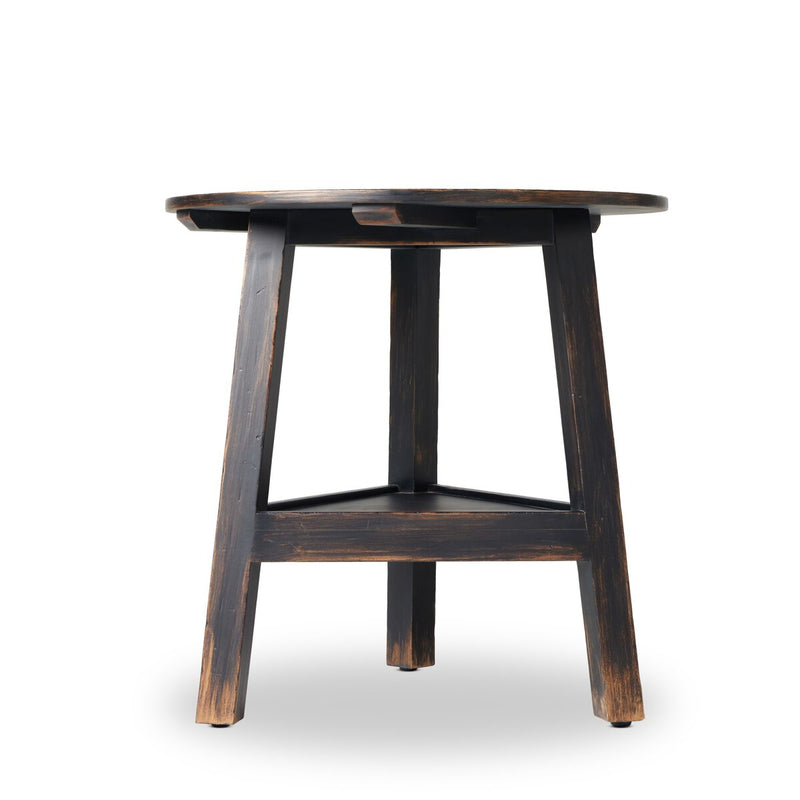 Kickapoo River Cricket Table - Distressed Black