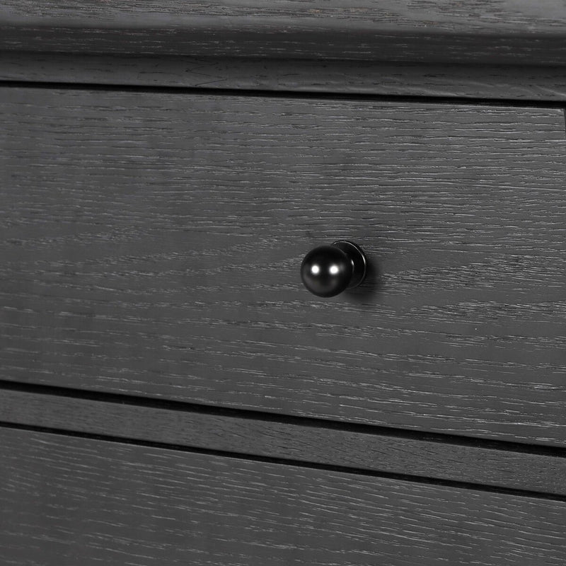 Gardendale Kitchen Island - Black Oak
