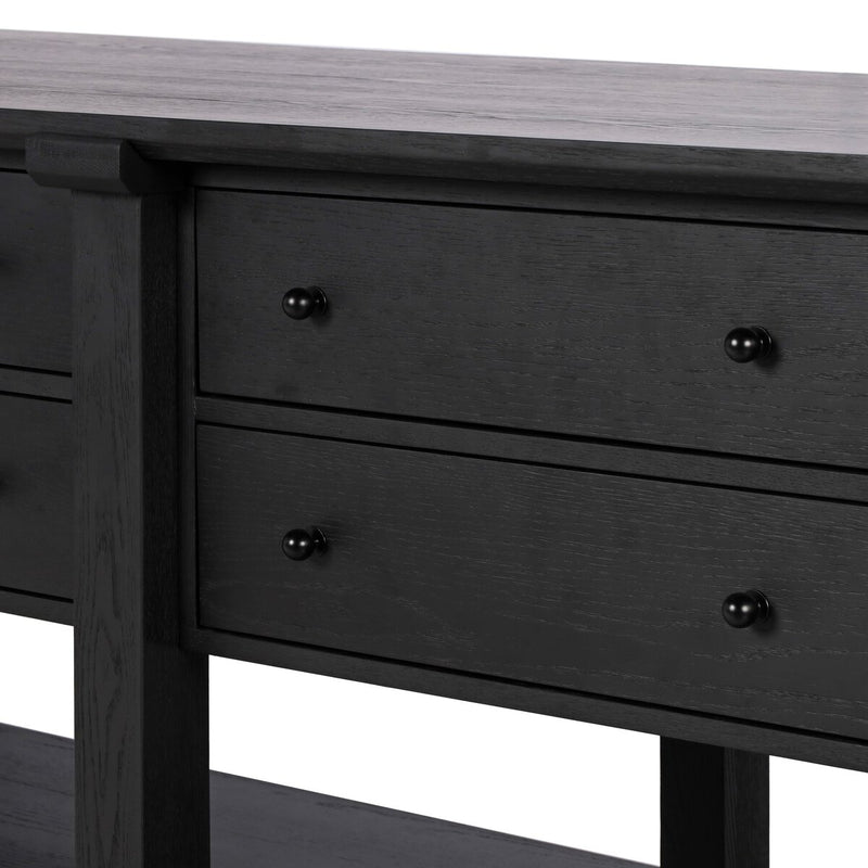 Gardendale Kitchen Island - Black Oak