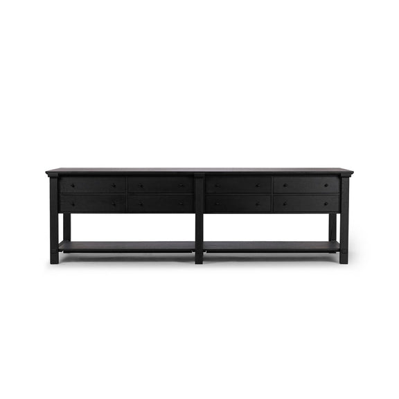 Gardendale Kitchen Island - Black Oak