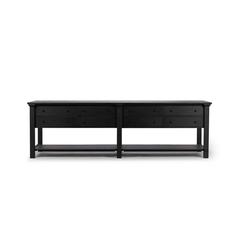 Gardendale Kitchen Island - Black Oak