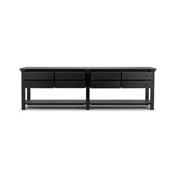 Gardendale Kitchen Island - Black Oak