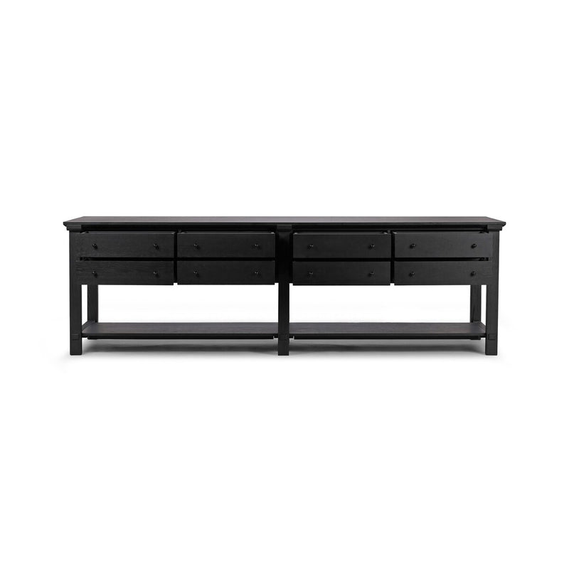 Gardendale Kitchen Island - Black Oak