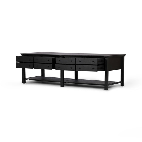 Gardendale Kitchen Island - Black Oak