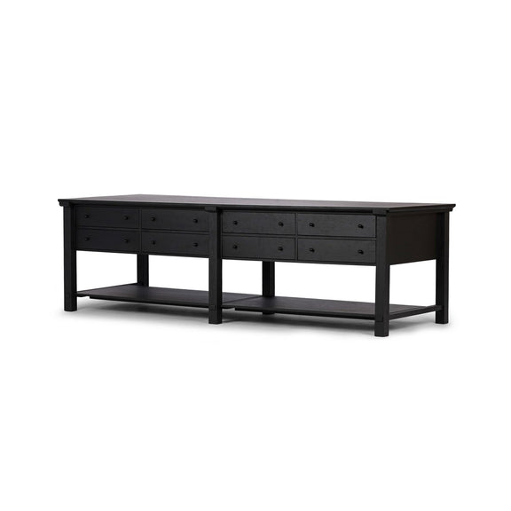 Gardendale Kitchen Island - Black Oak