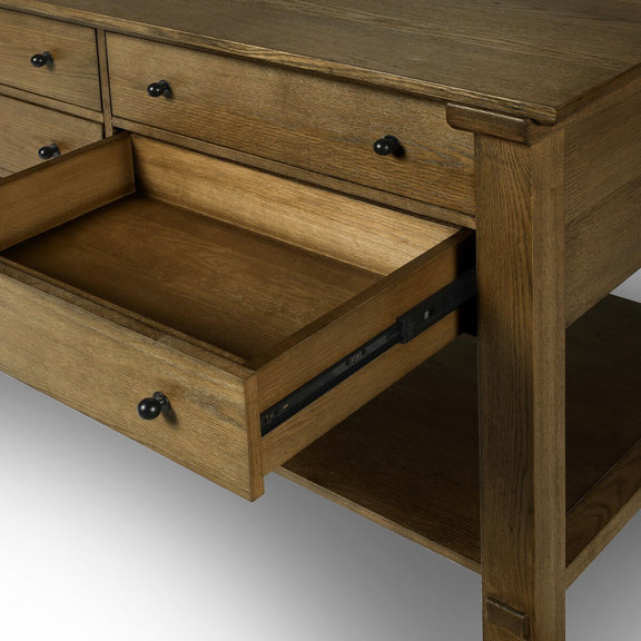 Gardendale Kitchen Island - Tan Oak