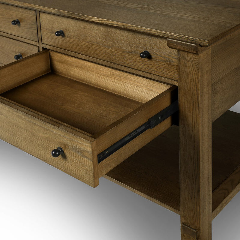 Gardendale Kitchen Island - Tan Oak