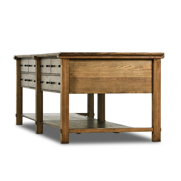 Gardendale Kitchen Island - Tan Oak