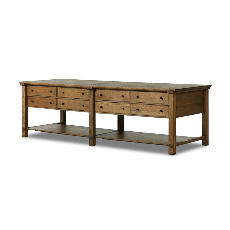 Gardendale Kitchen Island - Tan Oak