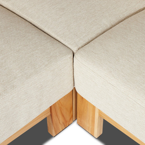 Chapman Outdoor 3-PIece Sectional - Casa Cream
