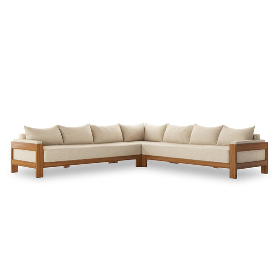 Chapman Outdoor 3-PIece Sectional - Casa Cream