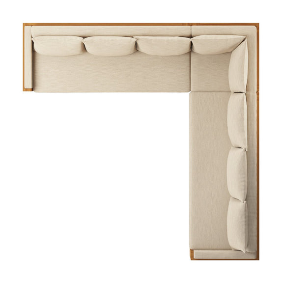 Chapman Outdoor 3-PIece Sectional - Casa Cream