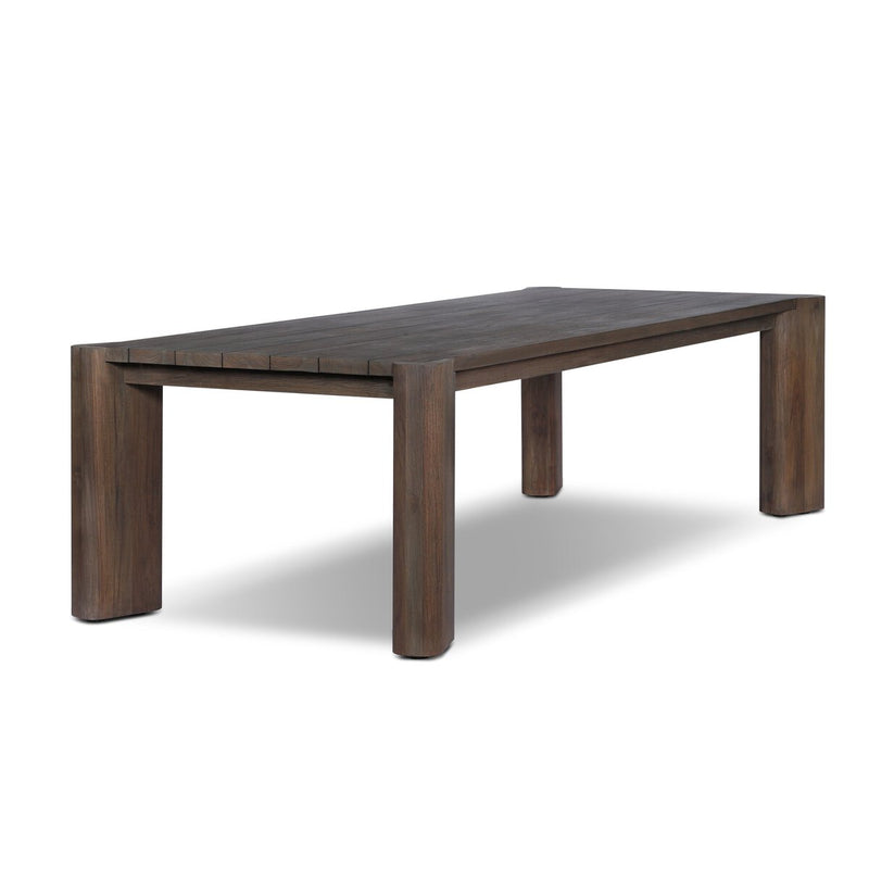 Soho Outdoor Dining Table - Stained Saddle Brown
