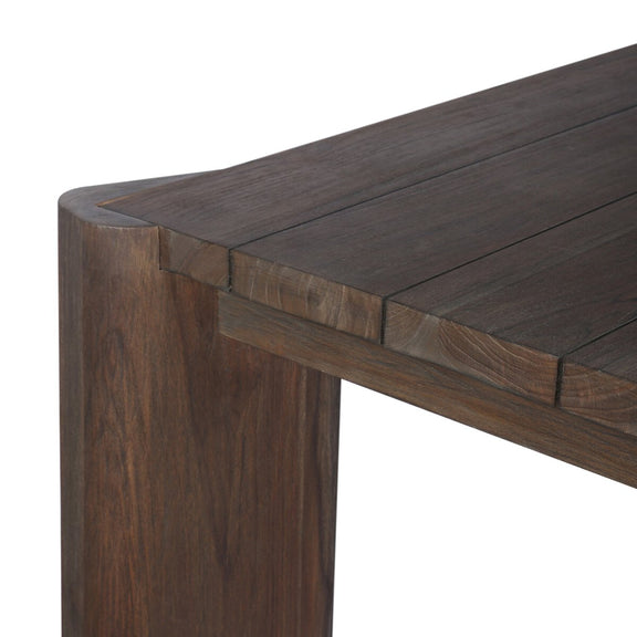 Soho Outdoor Dining Table - Stained Saddle Brown