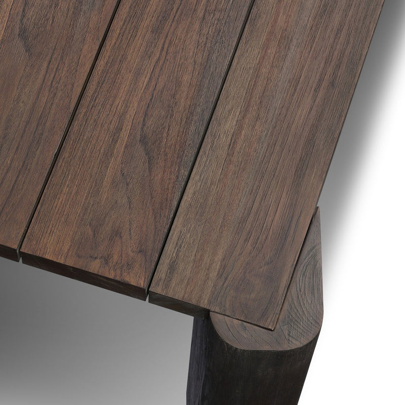 Soho Outdoor Dining Table - Stained Saddle Brown