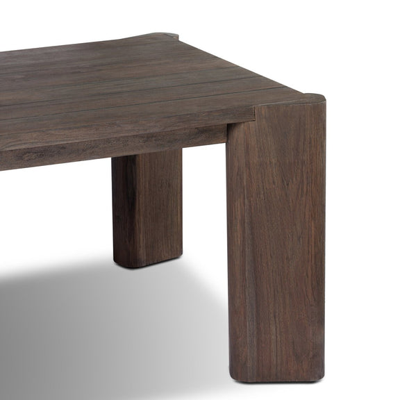 Soho Outdoor Dining Table - Stained Saddle Brown