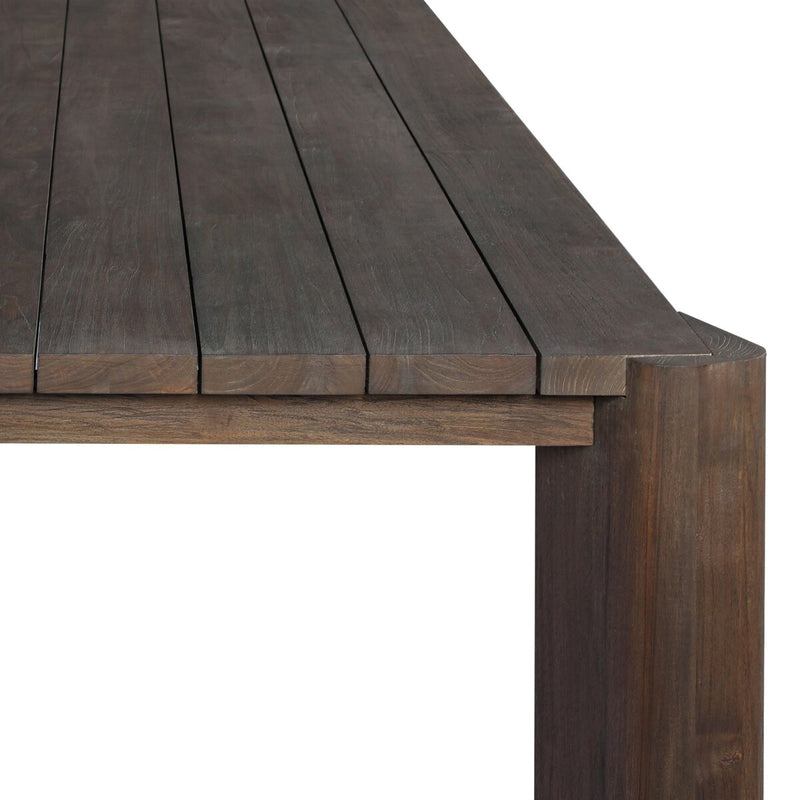 Soho Outdoor Dining Table - Stained Saddle Brown