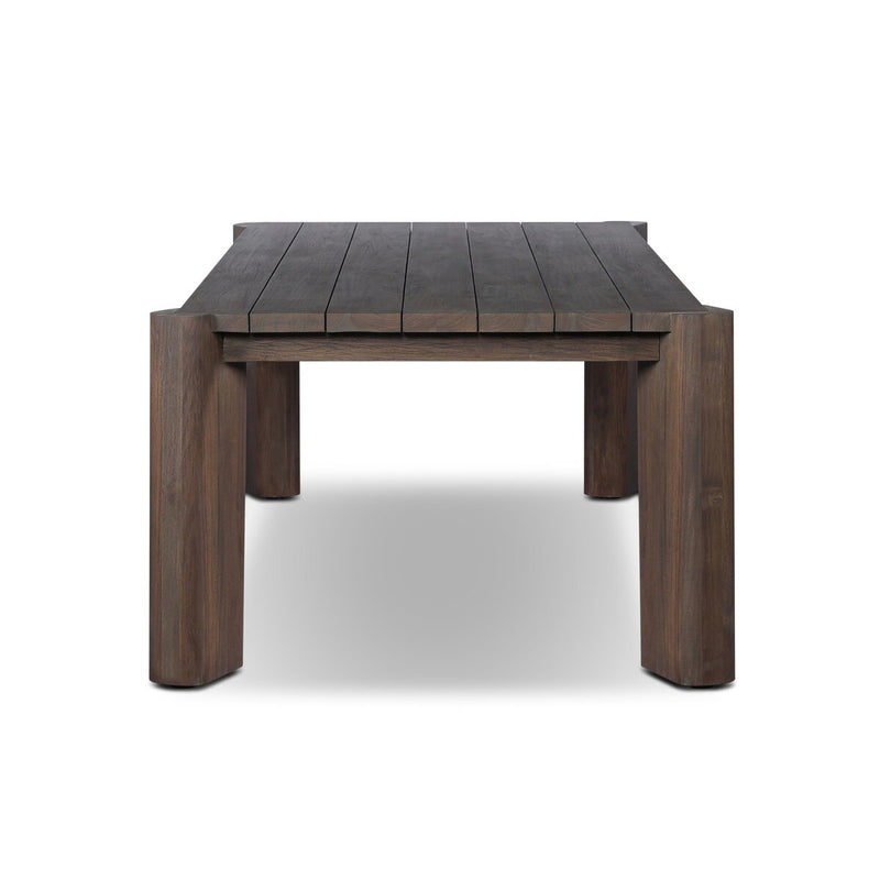 Soho Outdoor Dining Table - Stained Saddle Brown