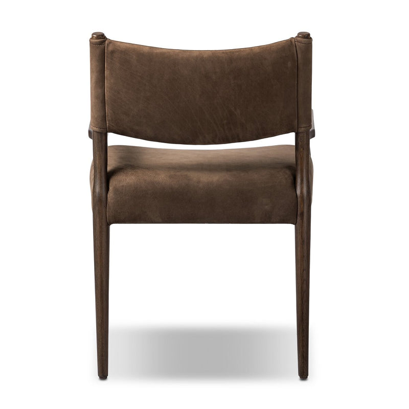 Jayla Dining Armchair - Nubuck Cigar
