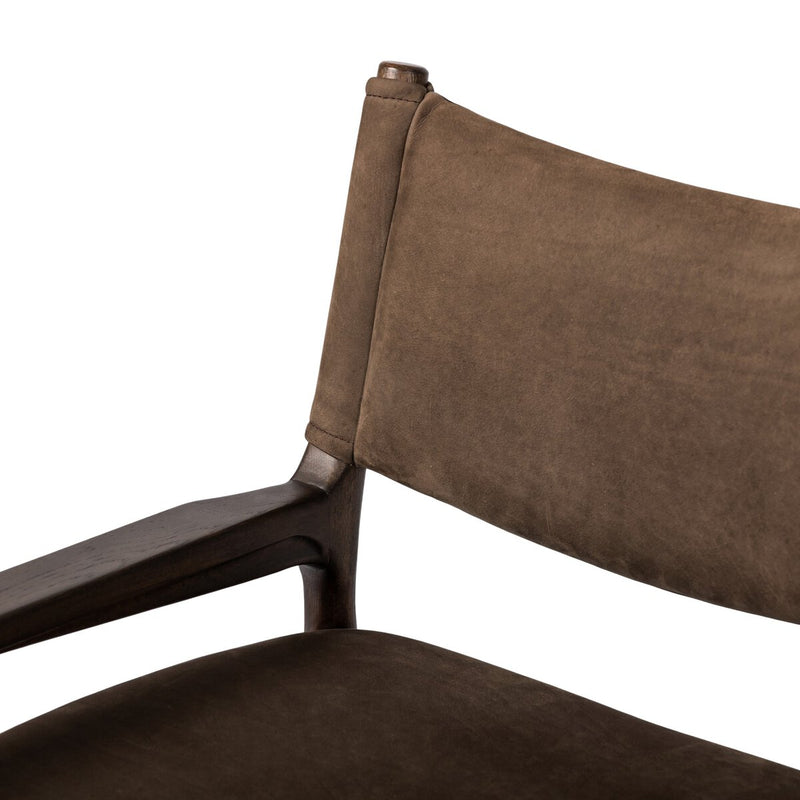 Jayla Dining Armchair - Nubuck Cigar