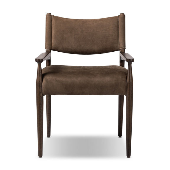 Jayla Dining Armchair - Nubuck Cigar