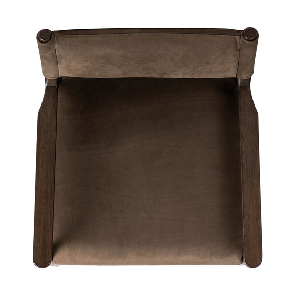 Jayla Dining Armchair - Nubuck Cigar