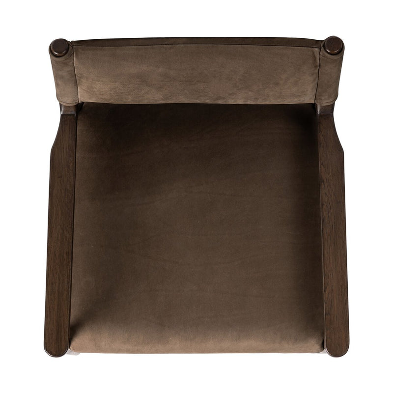 Jayla Dining Armchair - Nubuck Cigar