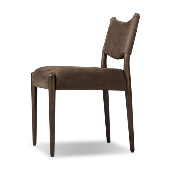 Jayla Armless Dining Chair - Nubuck Cigar