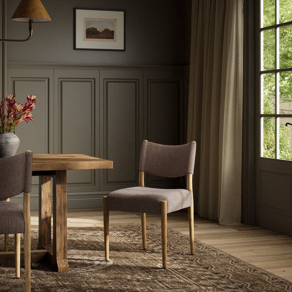 Jayla Armless Dining Chair - Saxon Mink