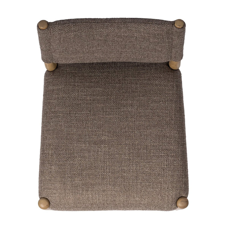 Jayla Armless Dining Chair - Saxon Mink