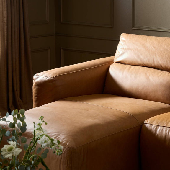 Radley Power Recliner 3-Piece Sectional W/ Chaise - Sonoma Butterscotch