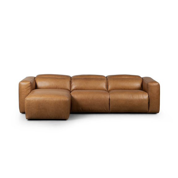 Radley Power Recliner 3-Piece Sectional W/ Chaise - Sonoma Butterscotch