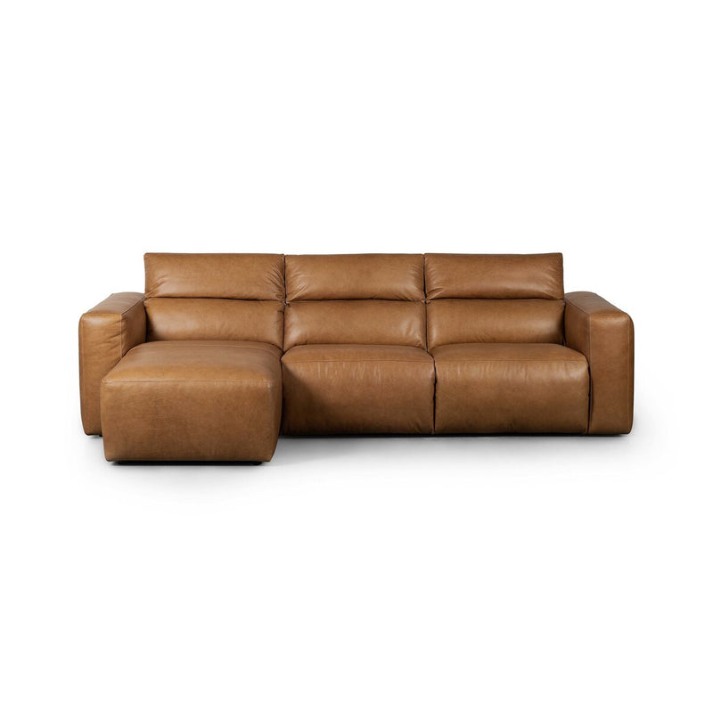 Radley Power Recliner 3-Piece Sectional W/ Chaise - Sonoma Butterscotch