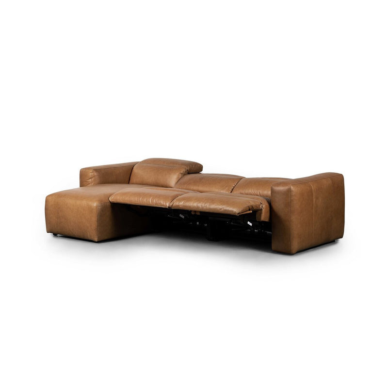 Radley Power Recliner 3-Piece Sectional W/ Chaise - Sonoma Butterscotch