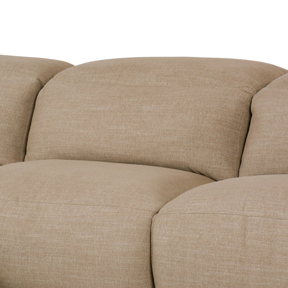 Radley Power Recliner 3-Piece Sectional W/ Chaise - Crypton® Nomad Taupe