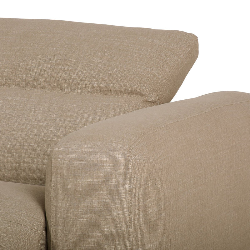 Radley Power Recliner 3-Piece Sectional W/ Chaise - Crypton® Nomad Taupe