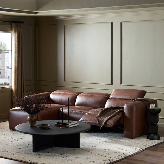 Radley Power Recliner 3-Piece Sectional W/ Chaise - Sonoma Coco
