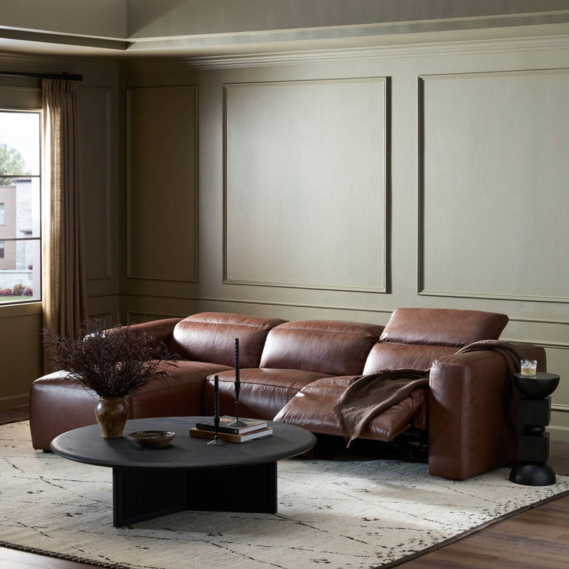 Radley Power Recliner 3-Piece Sectional W/ Chaise - Sonoma Coco